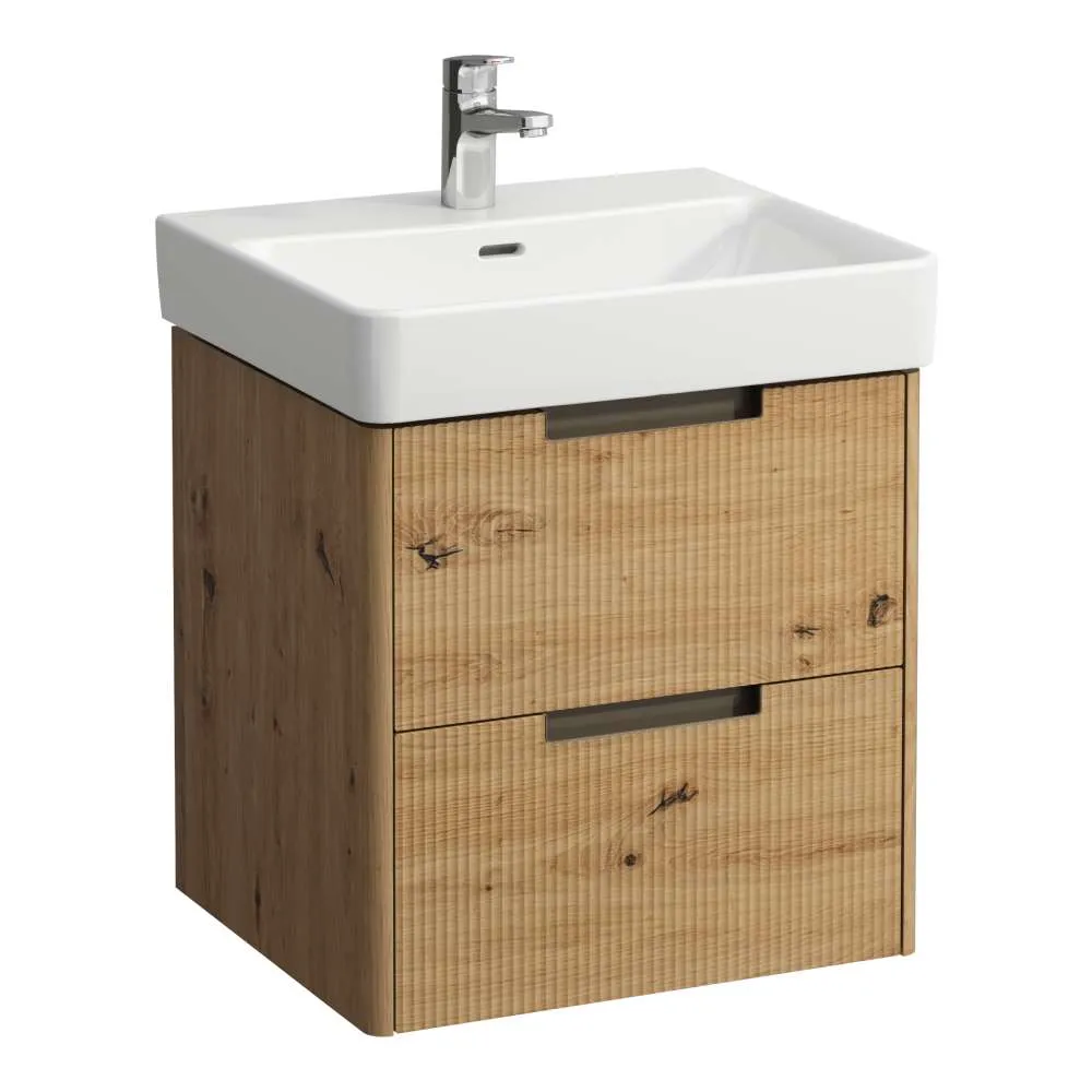LAUFEN JUNA Waschtischunterbau 550, 2 Schubladen, passend zu Pro S Waschtisch H810962 / PRO X 810862 520 x 445 x 515 mm #H4114621092671 - 267 - Wildeiche