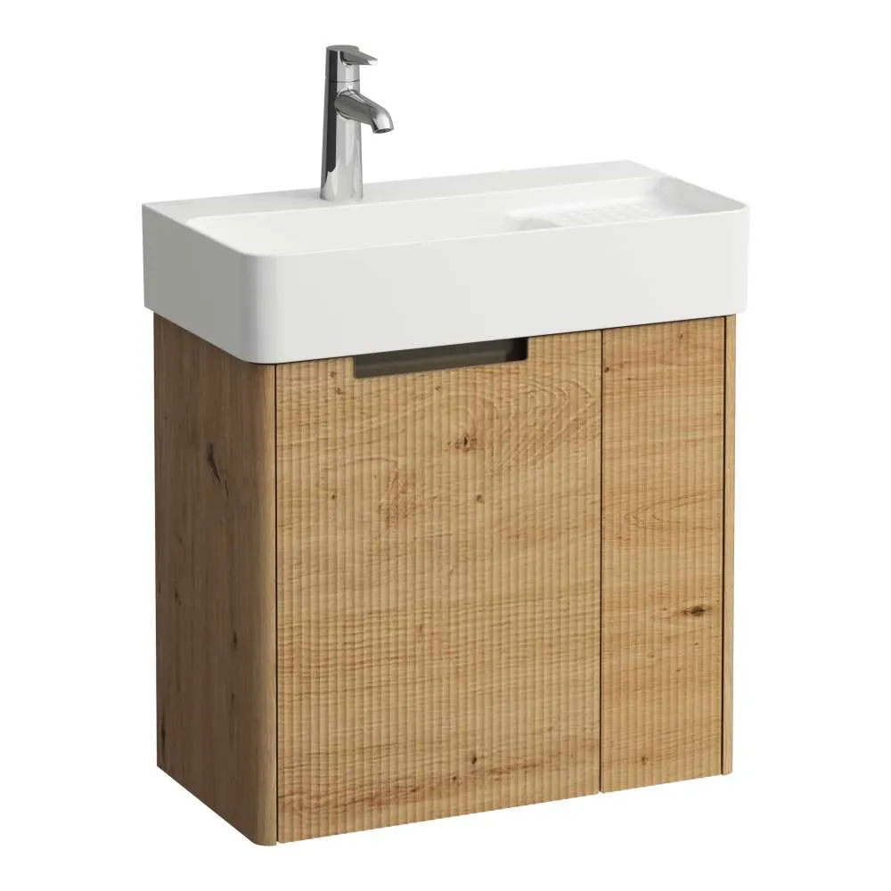 LAUFEN JUNA Waschtischunterbau 600, 2 Türen, passend zu VAL Waschtisch H815285 570 x 295 x 515 mm #H4116031092671 - 267 - Wildeiche
