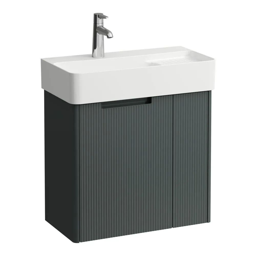 LAUFEN JUNA Waschtischunterbau 600, 2 Türen, passend zu VAL Waschtisch H815285 570 x 295 x 515 mm #H4116031092661 - 266 - Verkehrsgrau