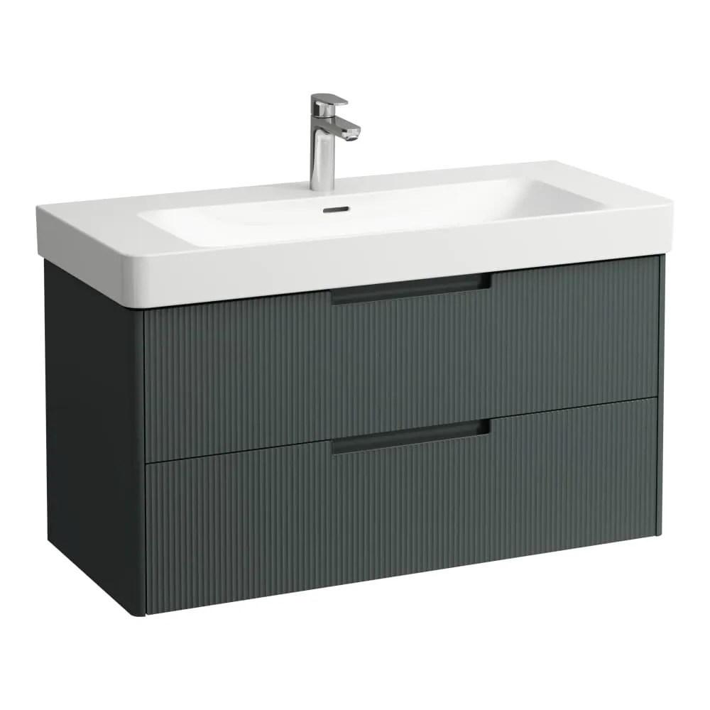 LAUFEN JUNA Waschtischunterbau 1050, 2 Schubladen, passend zu Pro S Waschtisch H813966 / PRO X 810869 1020 x 445 x 515 mm #H4115321092661 - 266 - Verkehrsgrau