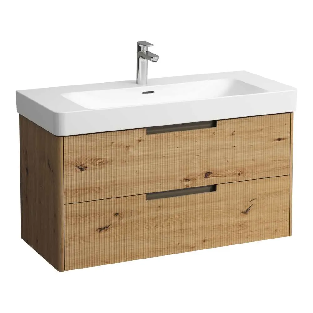 LAUFEN JUNA Waschtischunterbau 1050, 2 Schubladen, passend zu Pro S Waschtisch H813966 / PRO X 810869 1020 x 445 x 515 mm #H4115321092671 - 267 - Wildeiche