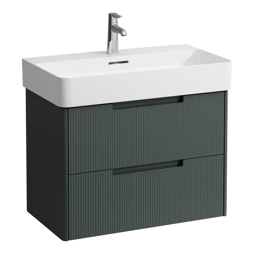 LAUFEN JUNA Waschtischunterbau 750, 2 Schubladen, passend zu VAL Waschtisch H810285 720 x 400 x 515 mm #H4116221092661 - 266 - Verkehrsgrau
