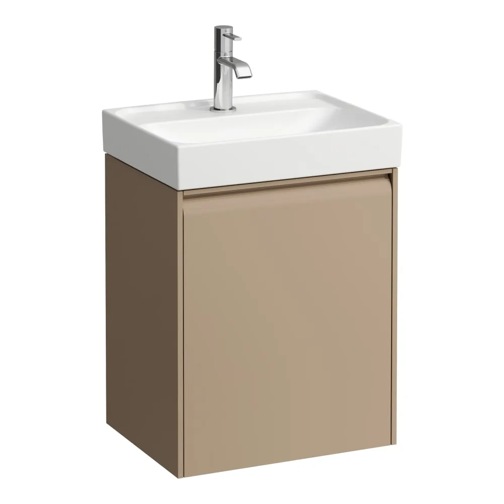LAUFEN MEDA Waschtischunterbau 450, 1 Tür, Scharnier rechts, passend zu Handwaschbecken H815111 435 x 340 x 515 mm #H4215420114651 - 465 - Cappuccino