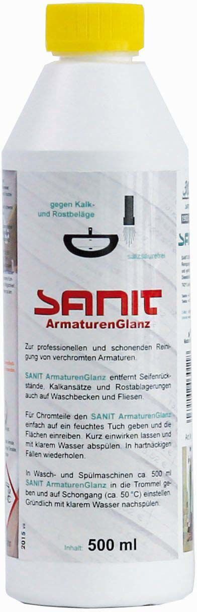 SANIT ArmaturenGlanz Faucets Cleaner 500 ml 3011 resmi