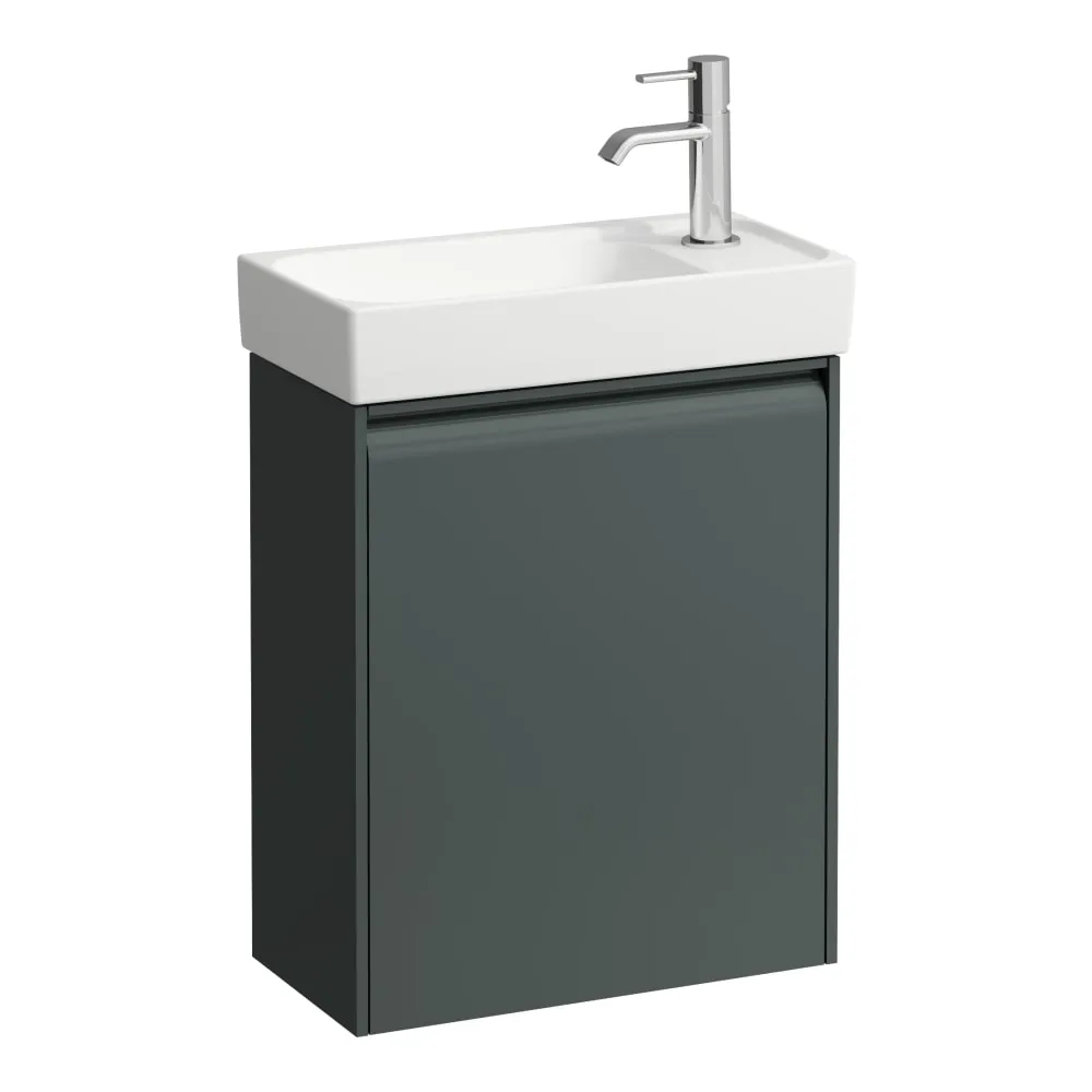 LAUFEN MEDA Waschtischunterbau 460, 1 Tür, Scharnier rechts, passend zu Handwaschbecken H815113 435 x 220 x 515 mm #H4215520112661 - 266 - Verkehrsgrau