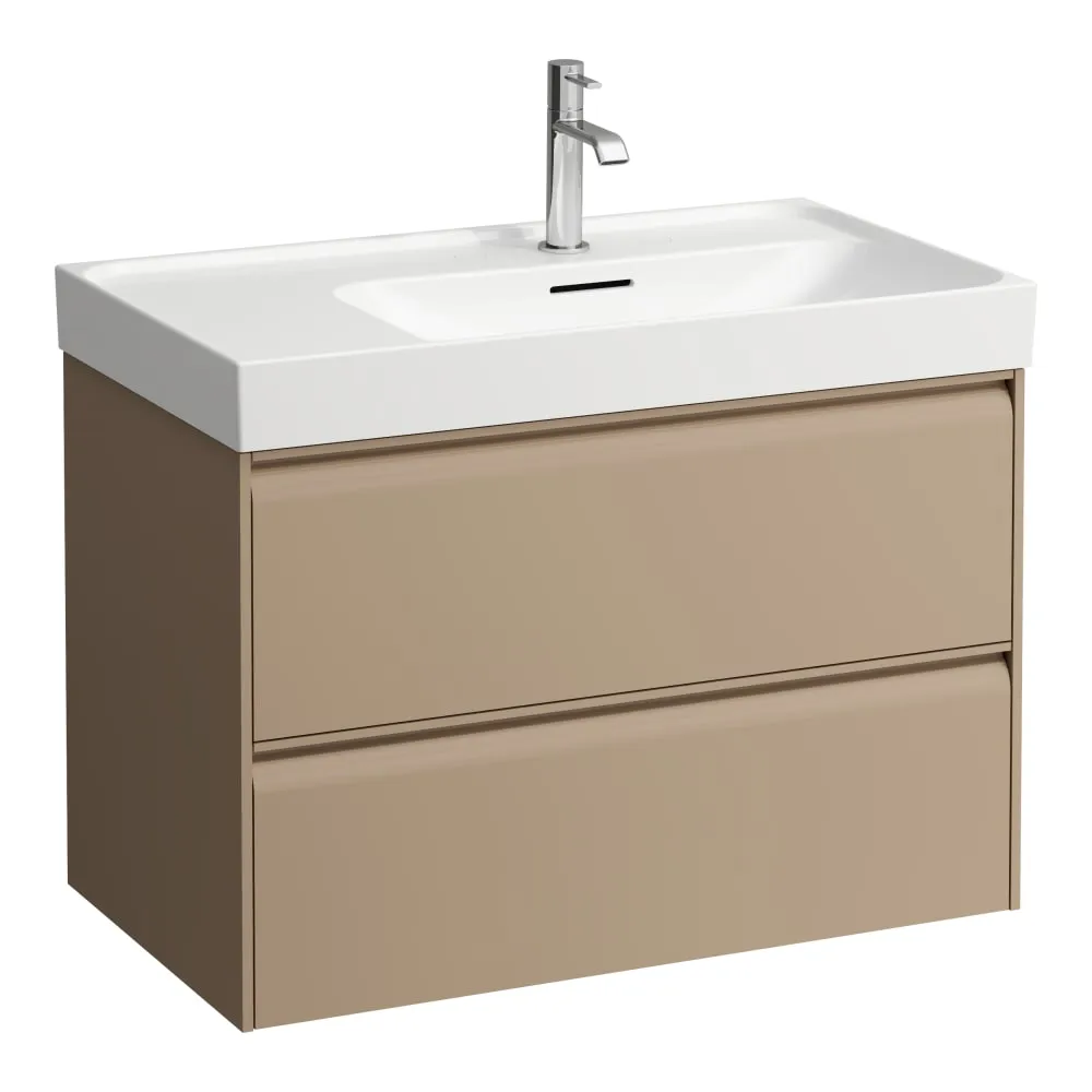 LAUFEN MEDA Waschtischunterbau 800, 2 Schubladen, passend zu Waschtisch H817115 785 x 450 x 515 mm #H4215920114651 - 465 - Cappuccino