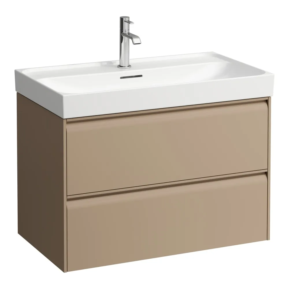 LAUFEN MEDA Waschtischunterbau 800, 2 Schubladen, passend zu Waschtisch H810117 785 x 450 x 515 mm #H4216120114651 - 465 - Cappuccino