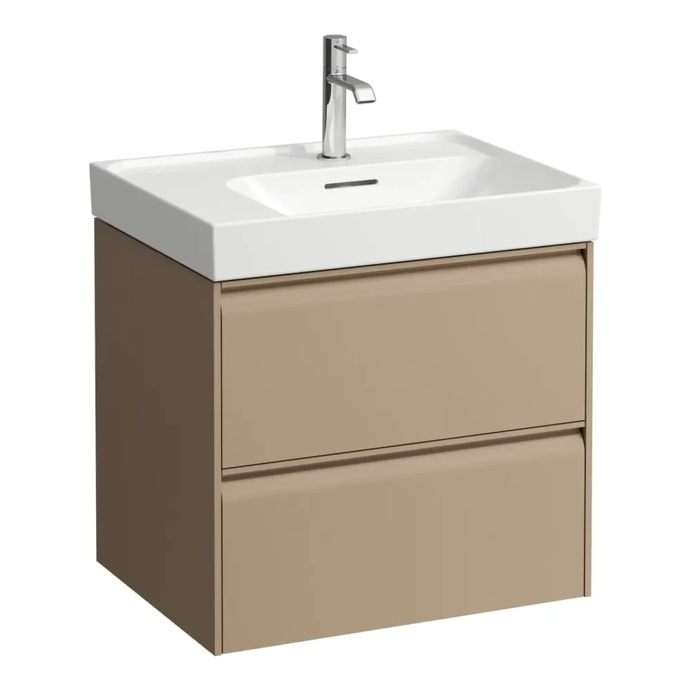 LAUFEN MEDA Waschtischunterbau 600, 2 Schubladen, passend zu Waschtisch H817112 585 x 450 x 515 mm #H4217220114651 - 465 - Cappuccino