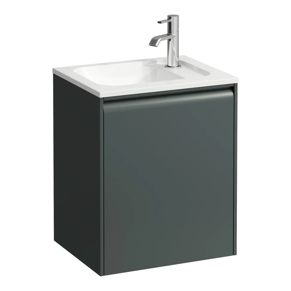 LAUFEN MEDA Waschtischunterbau 450, 1 Tür, Scharnier rechts, passend zu Marbond Waschtisch H814110 435 x 340 x 515 mm #H4216620112661 - 266 - Verkehrsgrau