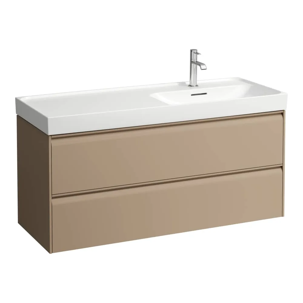 LAUFEN MEDA Waschtischunterbau 1200, 2 Schubladen, passend zu Waschtisch H817119 1180 x 450 x 515 mm #H4217620114651 - 465 - Cappuccino