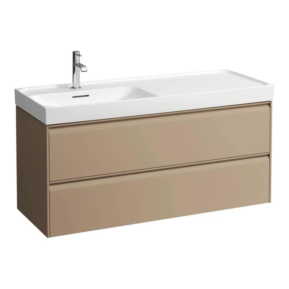 LAUFEN MEDA Waschtischunterbau 1200, 2 Schubladen, passend zu Waschtisch H817110 1180 x 450 x 515 mm #H4217720114651 - 465 - Cappuccino