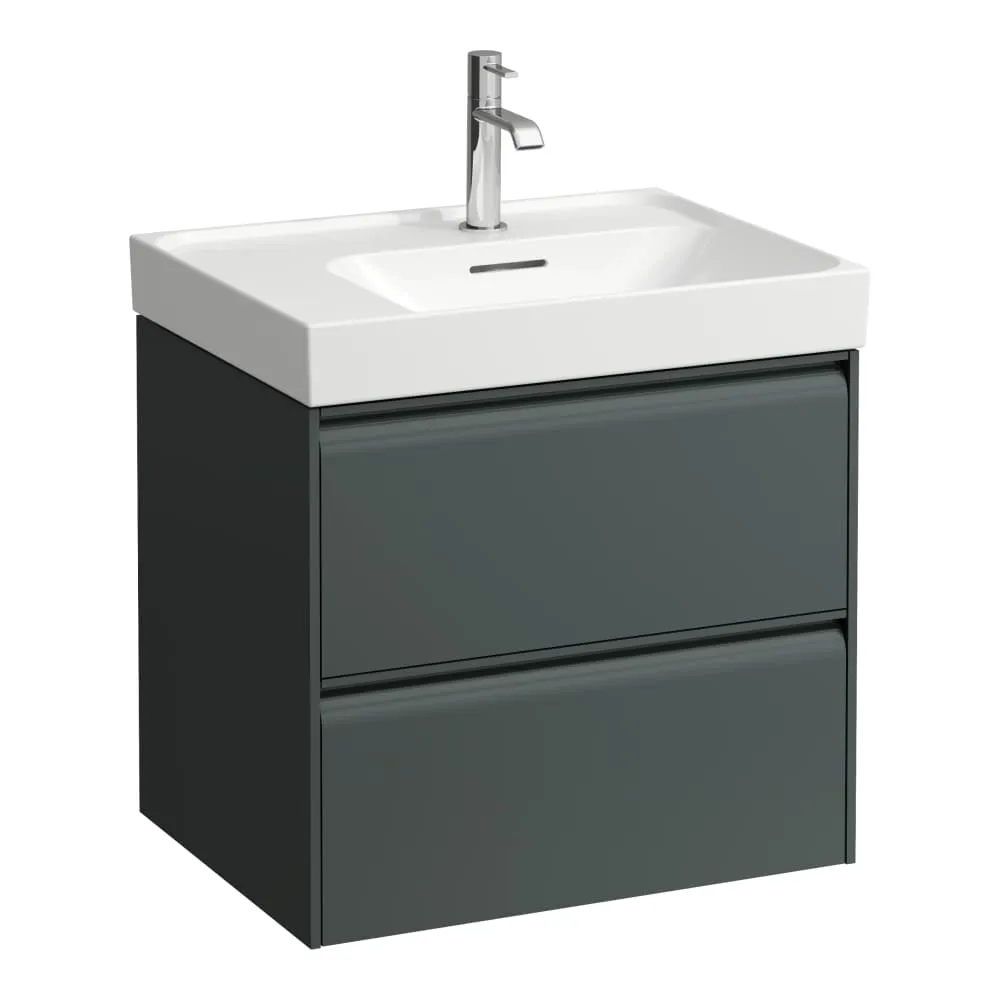 LAUFEN MEDA Waschtischunterbau 600, 2 Schubladen, passend zu Waschtisch H817112 585 x 450 x 515 mm #H4217220112661 - 266 - Verkehrsgrau