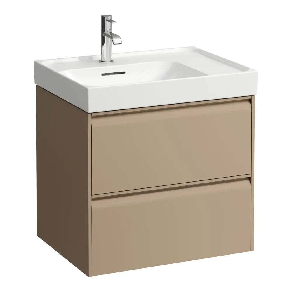 LAUFEN MEDA Waschtischunterbau 600, 2 Schubladen, passend zu Waschtisch H817111 585 x 450 x 515 mm #H4217320114651 - 465 - Cappuccino