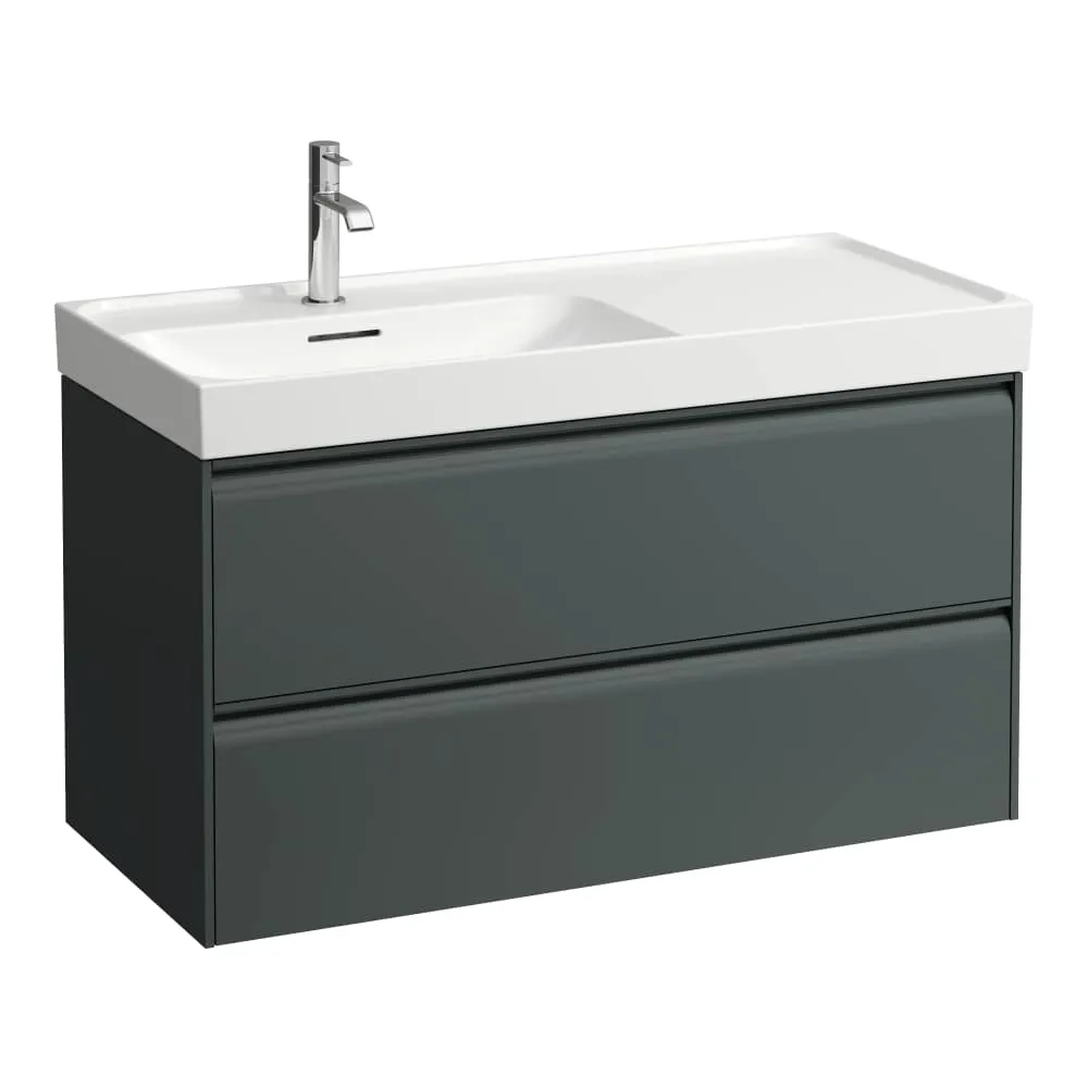 LAUFEN MEDA Waschtischunterbau 1000, 2 Schubladen, passend zu Waschtisch H817118 985 x 450 x 515 mm #H4217520112661 - 266 - Verkehrsgrau
