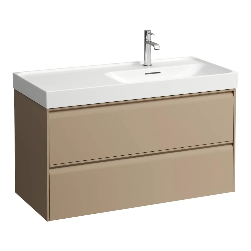 LAUFEN MEDA Waschtischunterbau 1000, 2 Schubladen, passend zu Waschtisch H817117 985 x 450 x 515 mm #H4217420114651 - 465 - Cappuccino