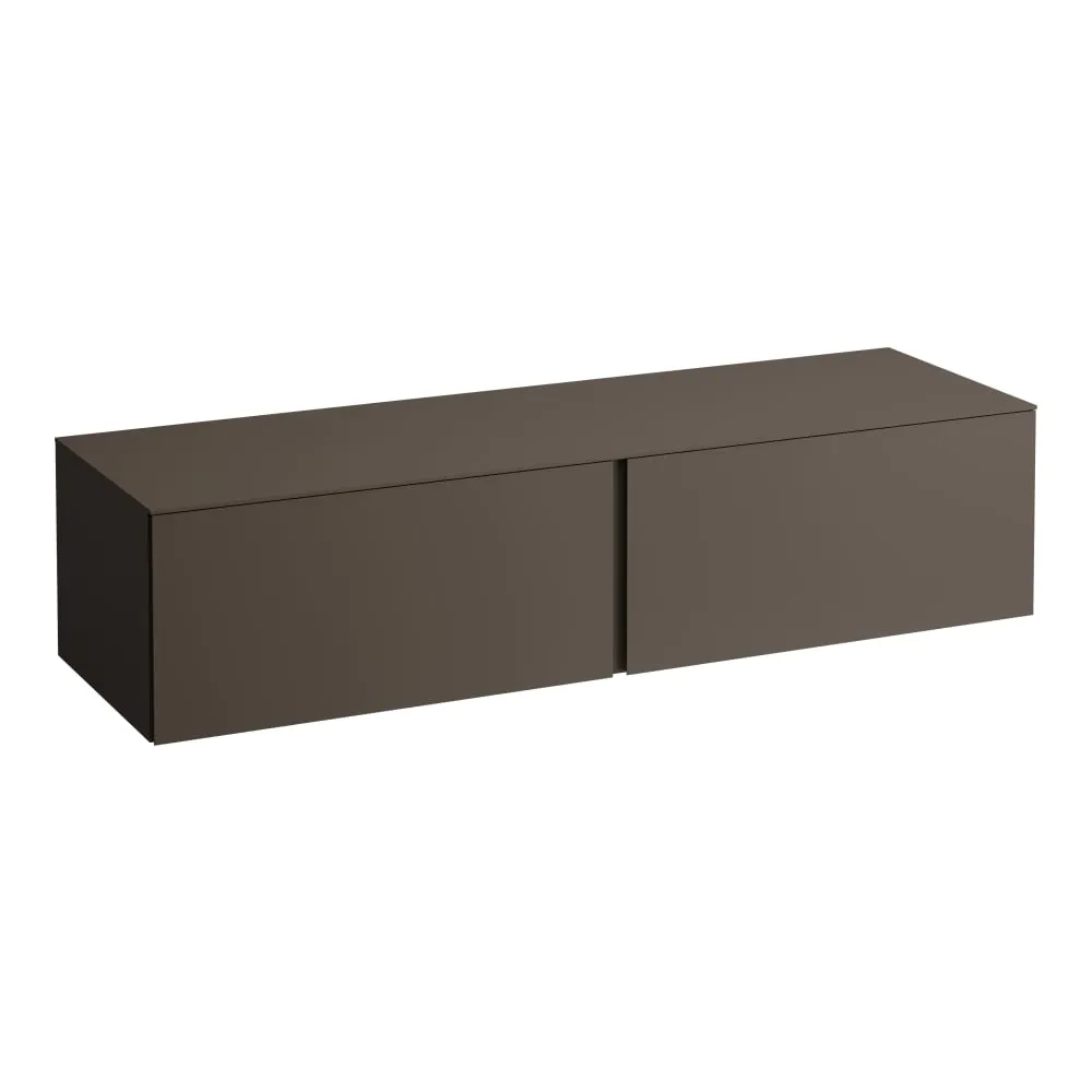 LAUFEN ILBAGNOALESSI Schubladenelement 1600, 2 Schubladen, ohne Ausschnitt 1600 x 500 x 370 mm #H4303300974291 - 429 - Dunkelbraun