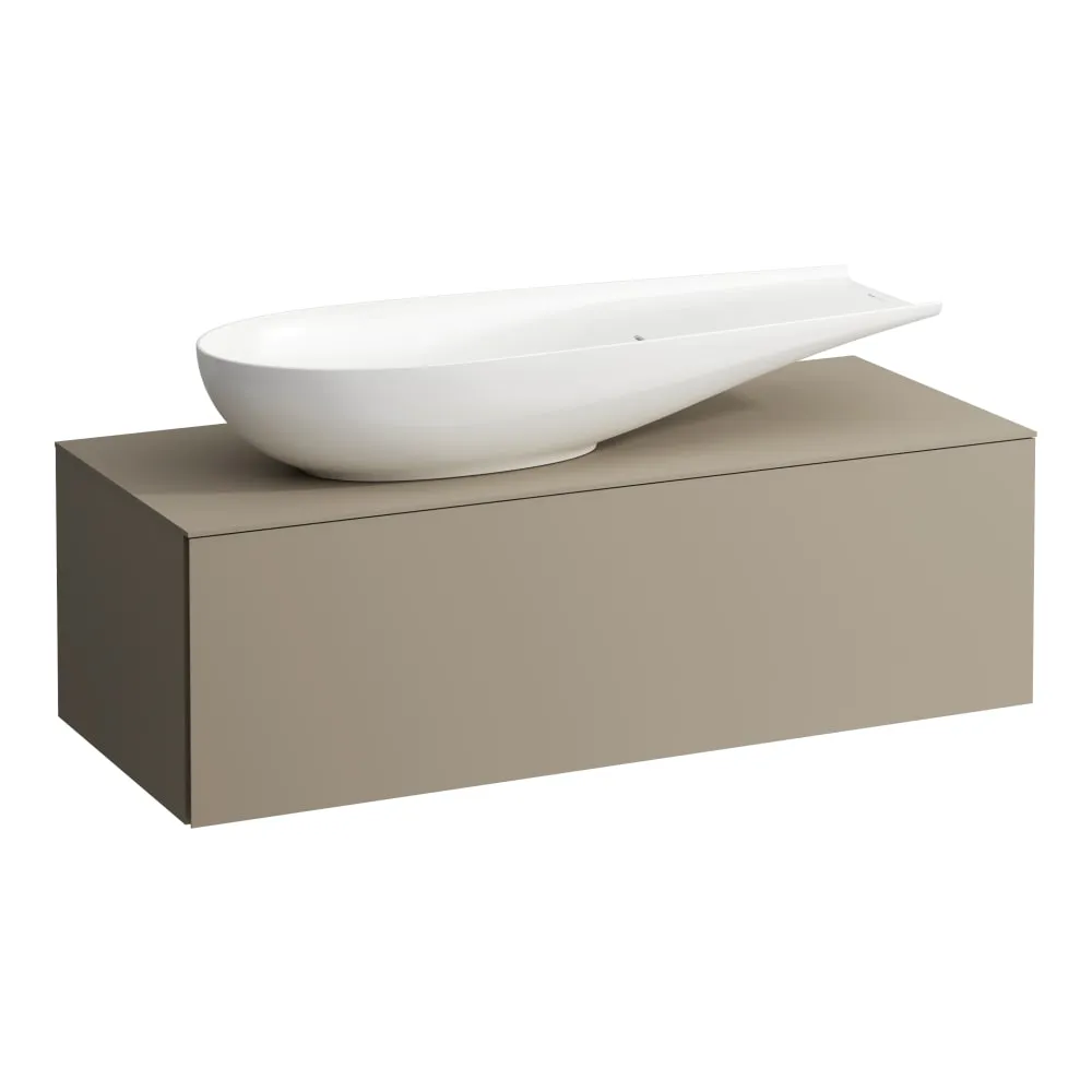 LAUFEN ILBAGNOALESSI Schubladenelement 1200, 1 Schublade, Ausschnitt links, passend zu Waschtisch H818974 1200 x 500 x 370 mm #H4303220972701 - 270 - Perlbeige