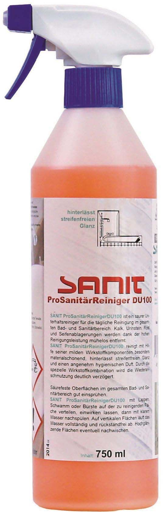 Зображення з  SANIT ProSanitärReiniger Sanitary Cleaner DU100 750 ml 3025