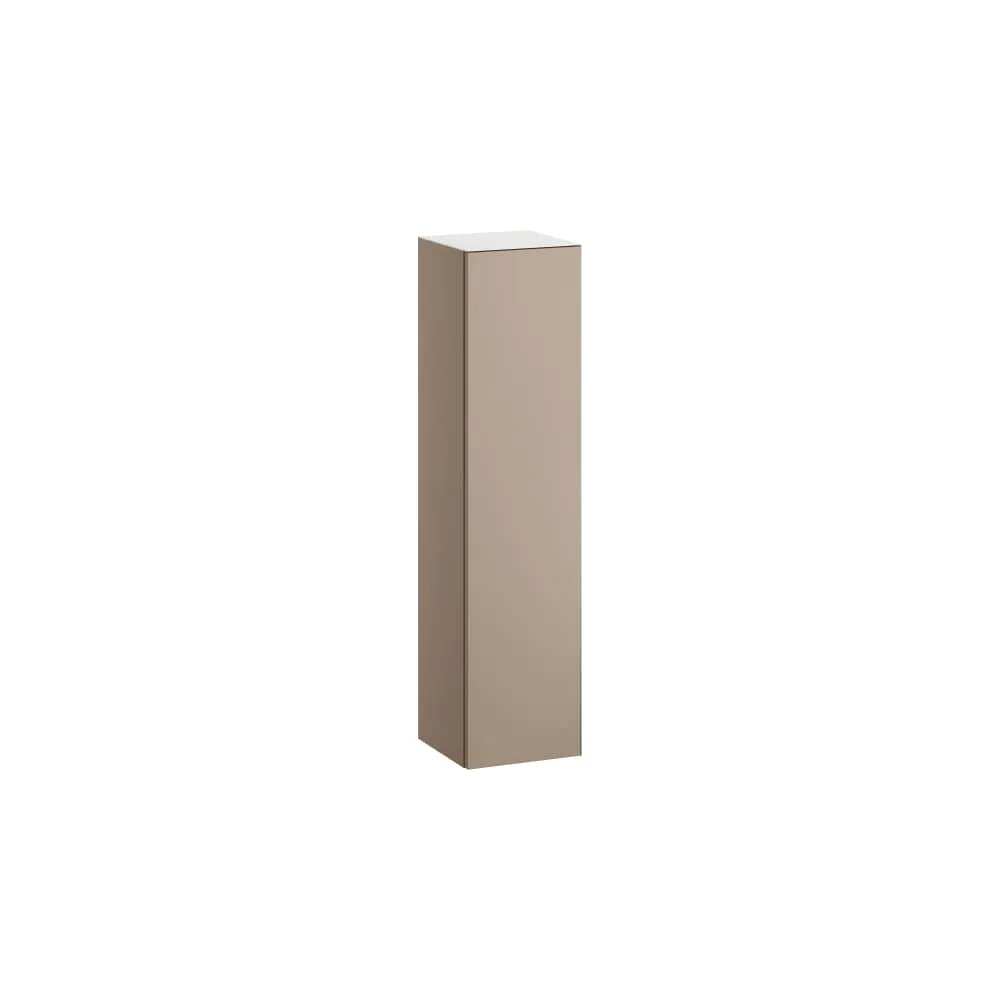 LAUFEN FOLIO Hochschrank 1250, 1 Tür, Türschamier links, 4 Glasablagen 300 x 303 x 1246 mm #H4458910FO5221 - 522 - Mondstein, Lack seidenmatt