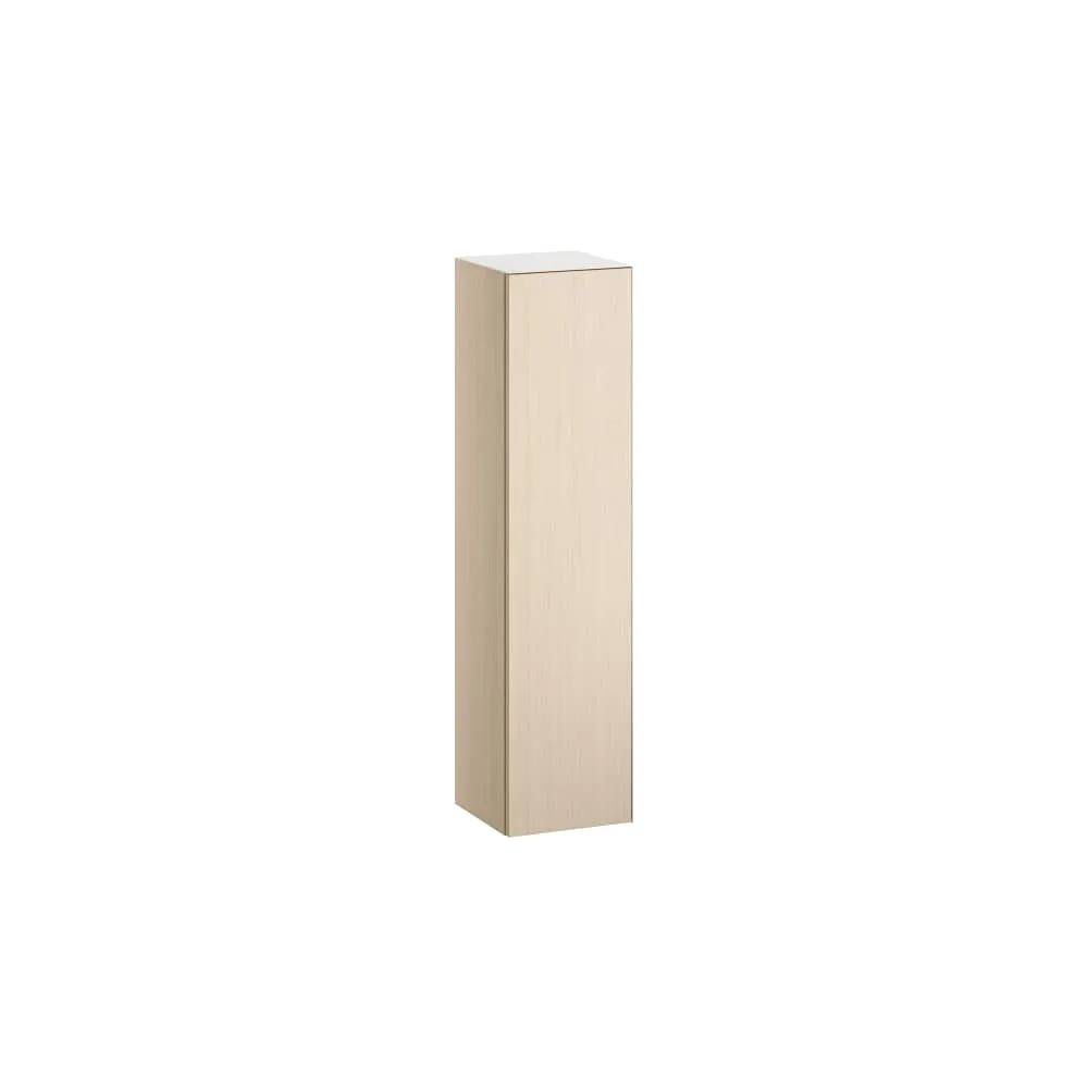 LAUFEN FOLIO Hochschrank 1250, 1 Tür, Türschamier links, 4 Glasablagen 300 x 303 x 1246 mm #H4458910FO5241 - 524 - Eiche gebürstet, Holzdekor