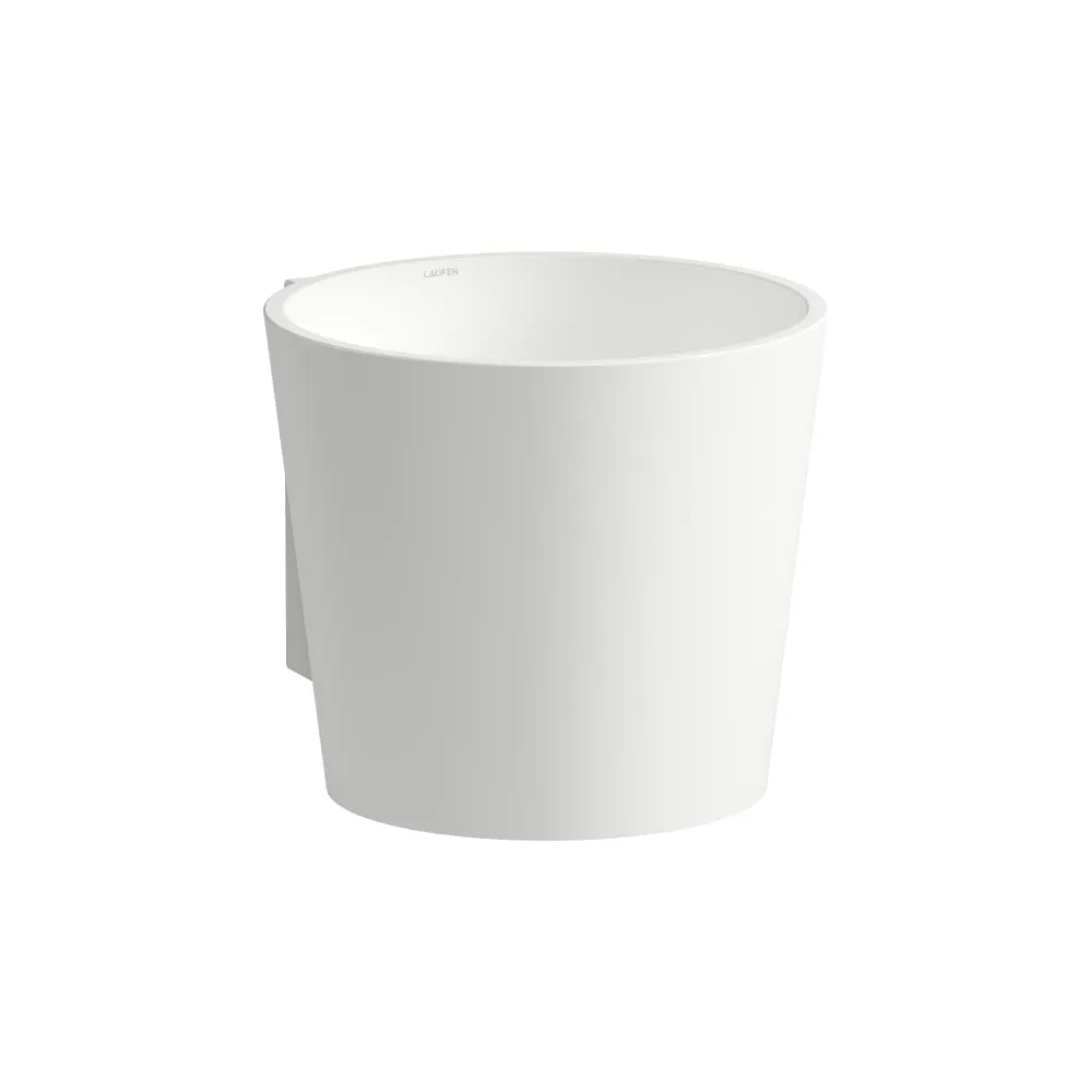 LAUFEN SCOPIO Waschtisch, wandhängend, aus Vitreon Stahl 400 x 500 x 350 mm #H510CO47571111 - 757 - Weiß matt