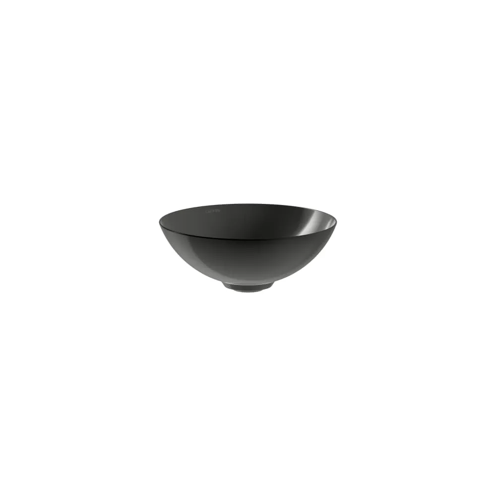 LAUFEN AQUA & TERRA Waschtisch-Schale aus Vitreon Stahl mit Ablaufventilabdeckung in Beckenfarbe 300 x 300 x 118 mm #H512CA10191121 - 019 - Dark iron
