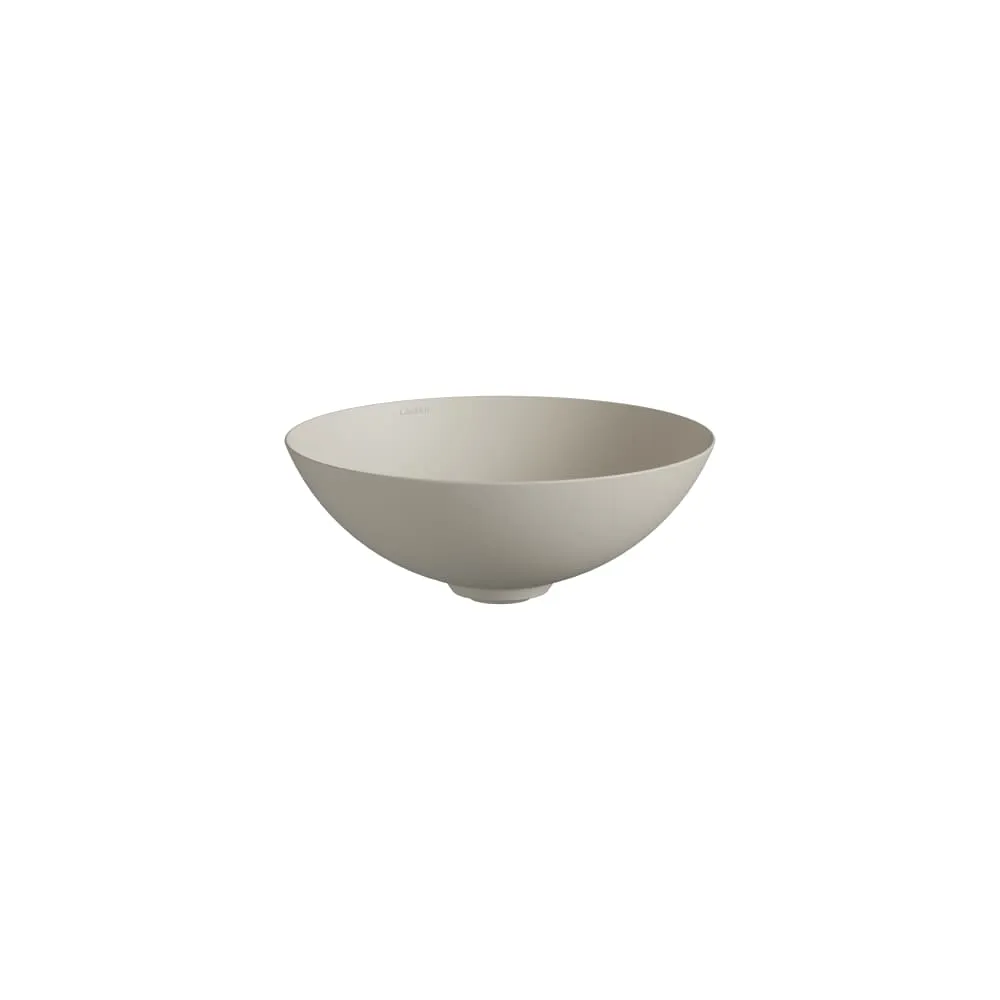 LAUFEN AQUA & TERRA Waschtisch-Schale aus Vitreon Stahl mit Ablaufventilabdeckung in Beckenfarbe 360 x 360 x 137 mm #H512CA27091121 - 709 - Silk Matt