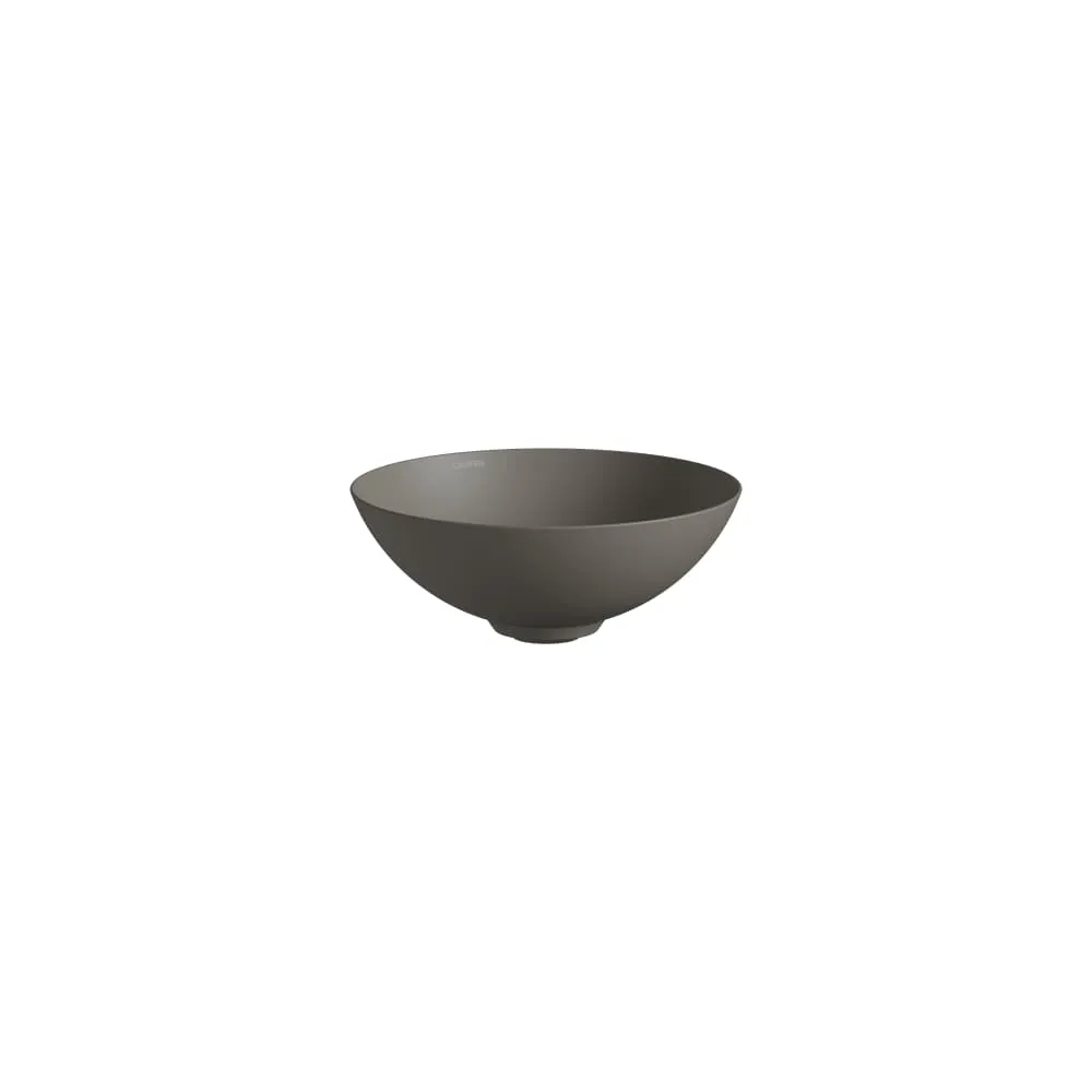 LAUFEN AQUA & TERRA Waschtisch-Schale aus Vitreon Stahl mit Ablaufventilabdeckung in Beckenfarbe 300 x 300 x 118 mm #H512CA17071121 - 707 - Gravel Matt