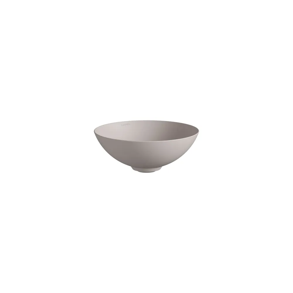 LAUFEN AQUA & TERRA Waschtisch-Schale aus Vitreon Stahl mit Ablaufventilabdeckung in Beckenfarbe 300 x 300 x 118 mm #H512CA17081121 - 708 - Oyster Matt