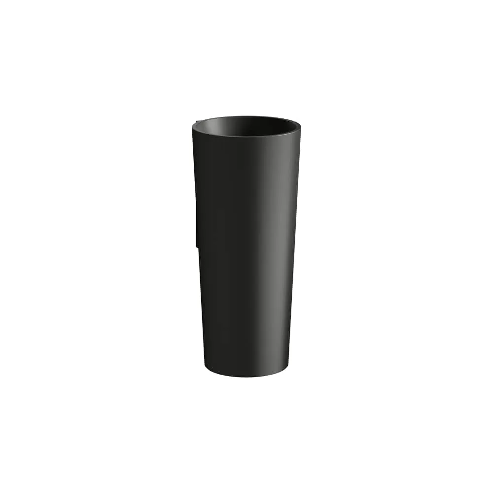 LAUFEN SCOPIO Bodenstehender Waschtisch, mit Wandanbinding, aus Vitreon Stahl 400 x 500 x 900 mm #H511CO47161111 - 716 - Schwarz matt