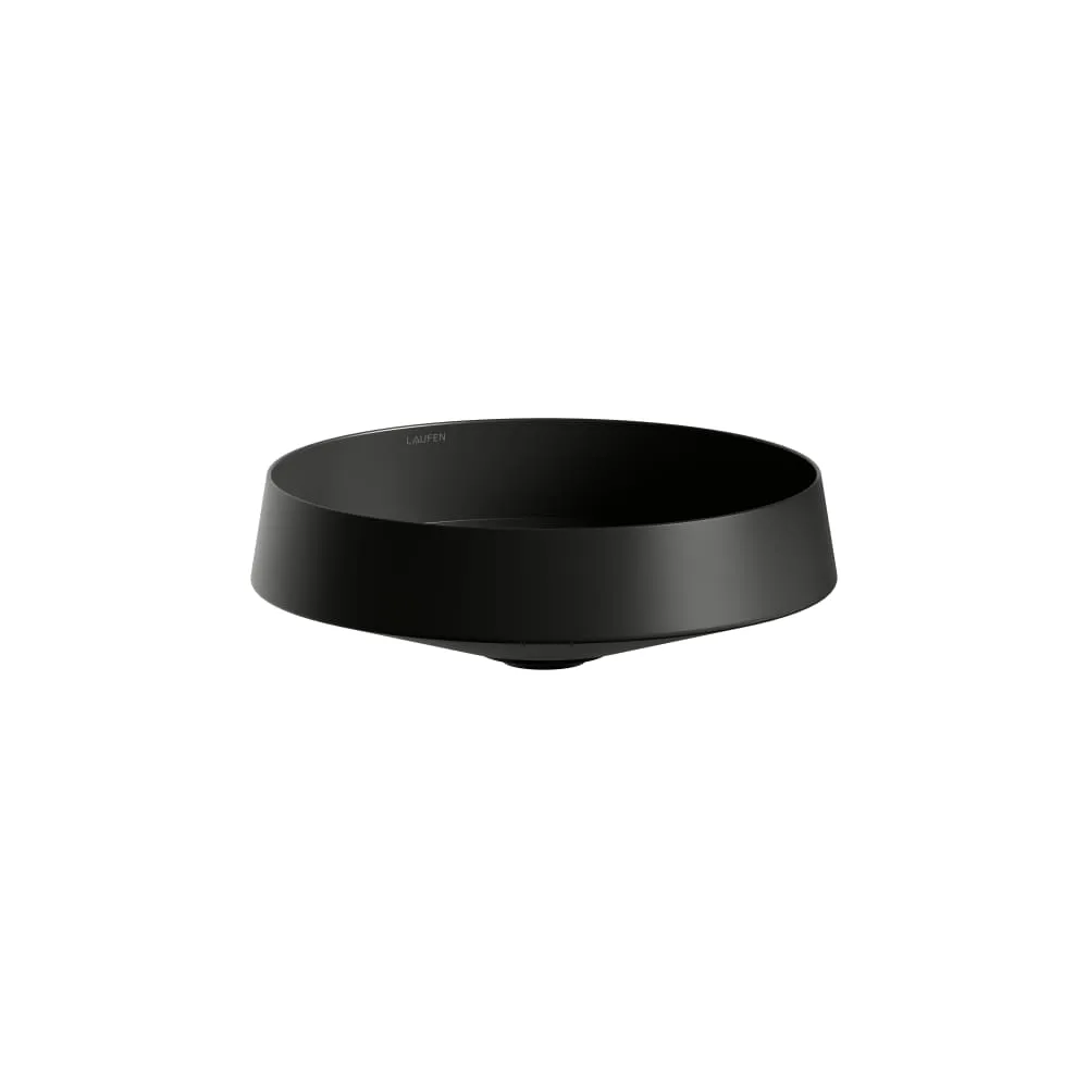 LAUFEN NIB Waschtisch-Schale, aus Vitreon Stahl 360 x 360 x 118 mm #H512NI27161121 - 716 - Schwarz matt