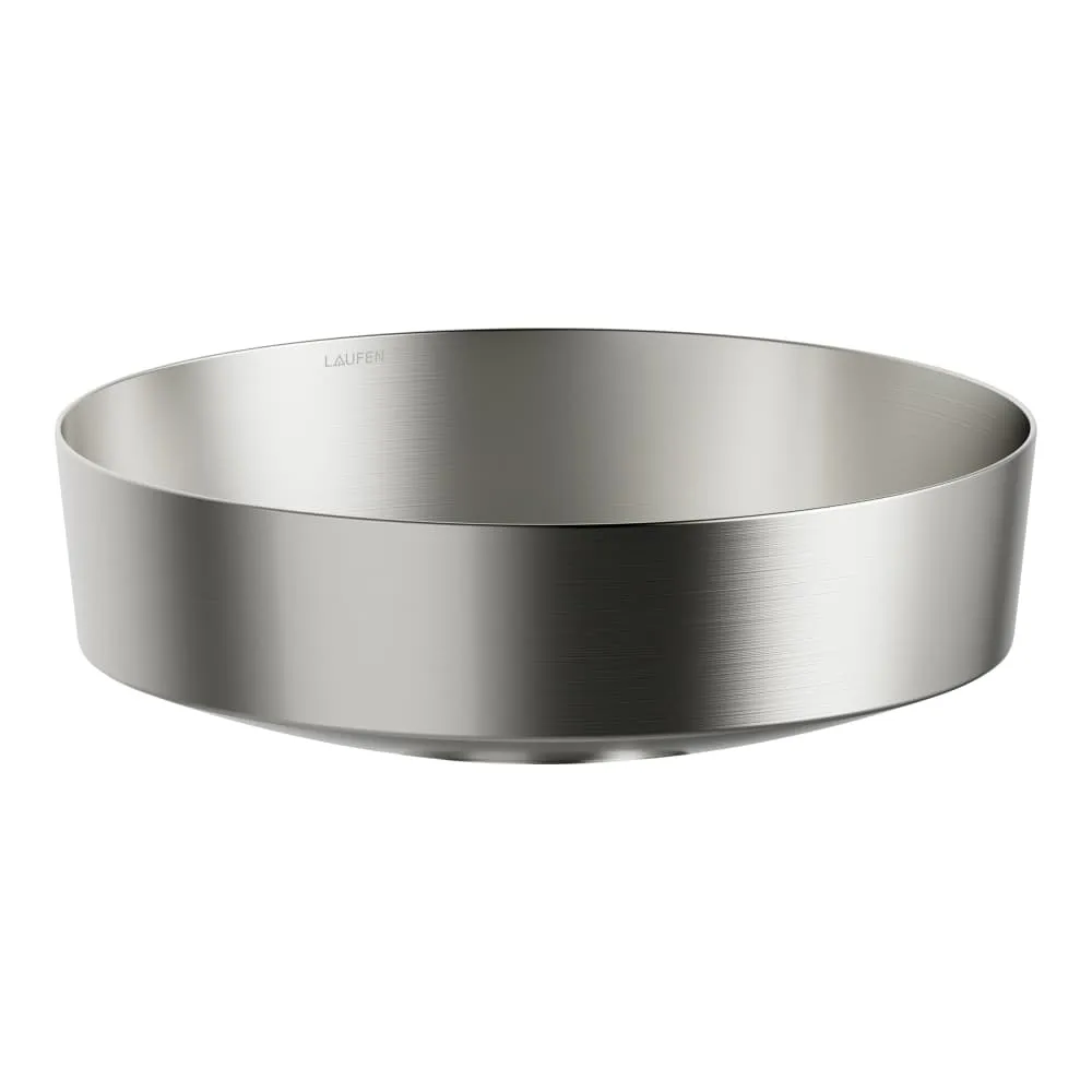LAUFEN RIVO Waschtisch-Schale, Edelstahl mit PVD-Beschichtung 400 x 400 x 147 mm #H512RO41541121 - 154 - Titan gebürstet