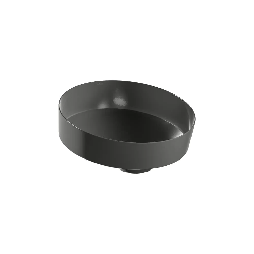 LAUFEN TENDO Waschtisch-Schale, aus Vitreon Stahl 400 x 400 x 195 mm #H512TE40191121 - 019 - Dark iron