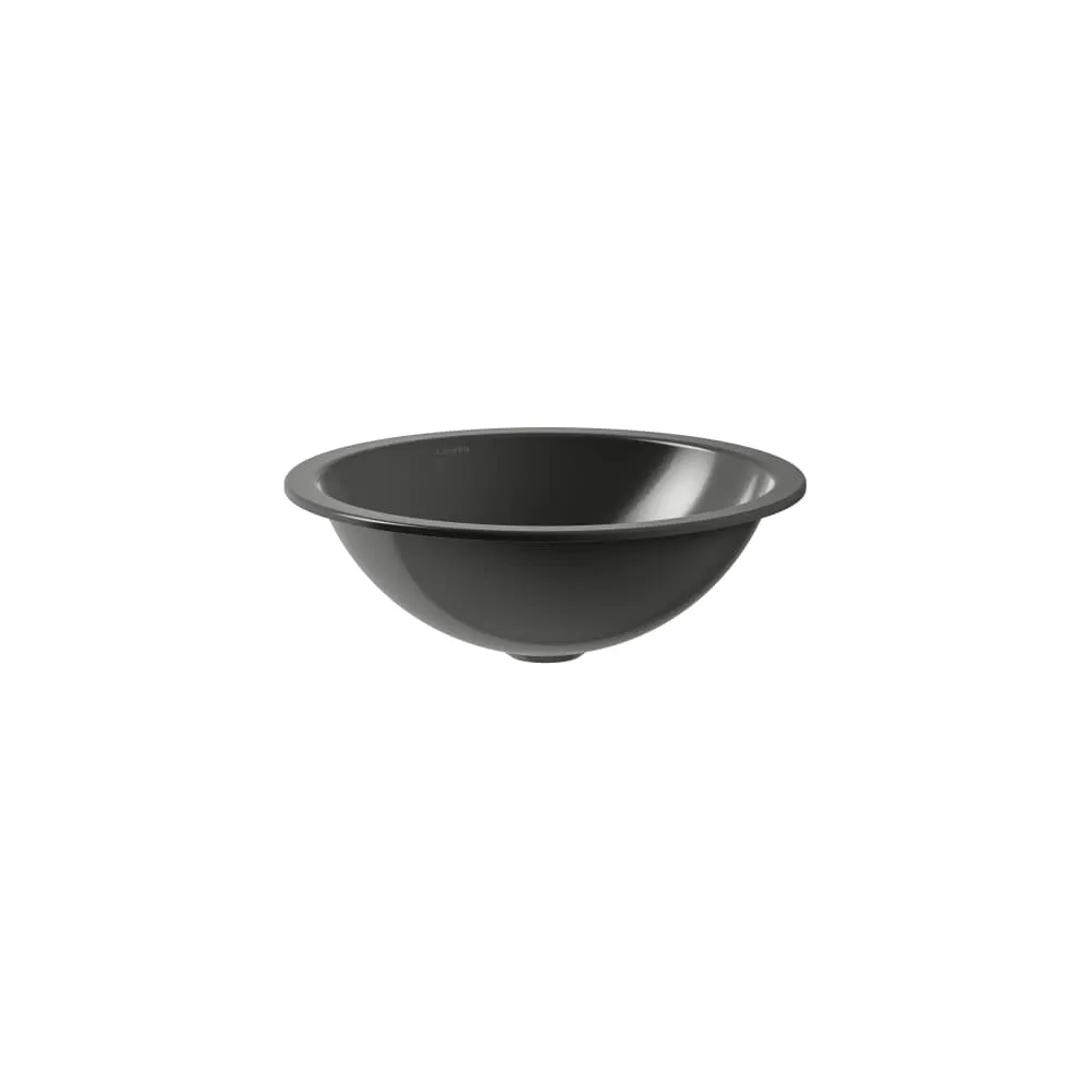LAUFEN FORM Einbauwaschtisch von unten, aus Vitreon Stahl 400 x 400 x 140 mm #H513FM30191121 - 019 - Dark iron