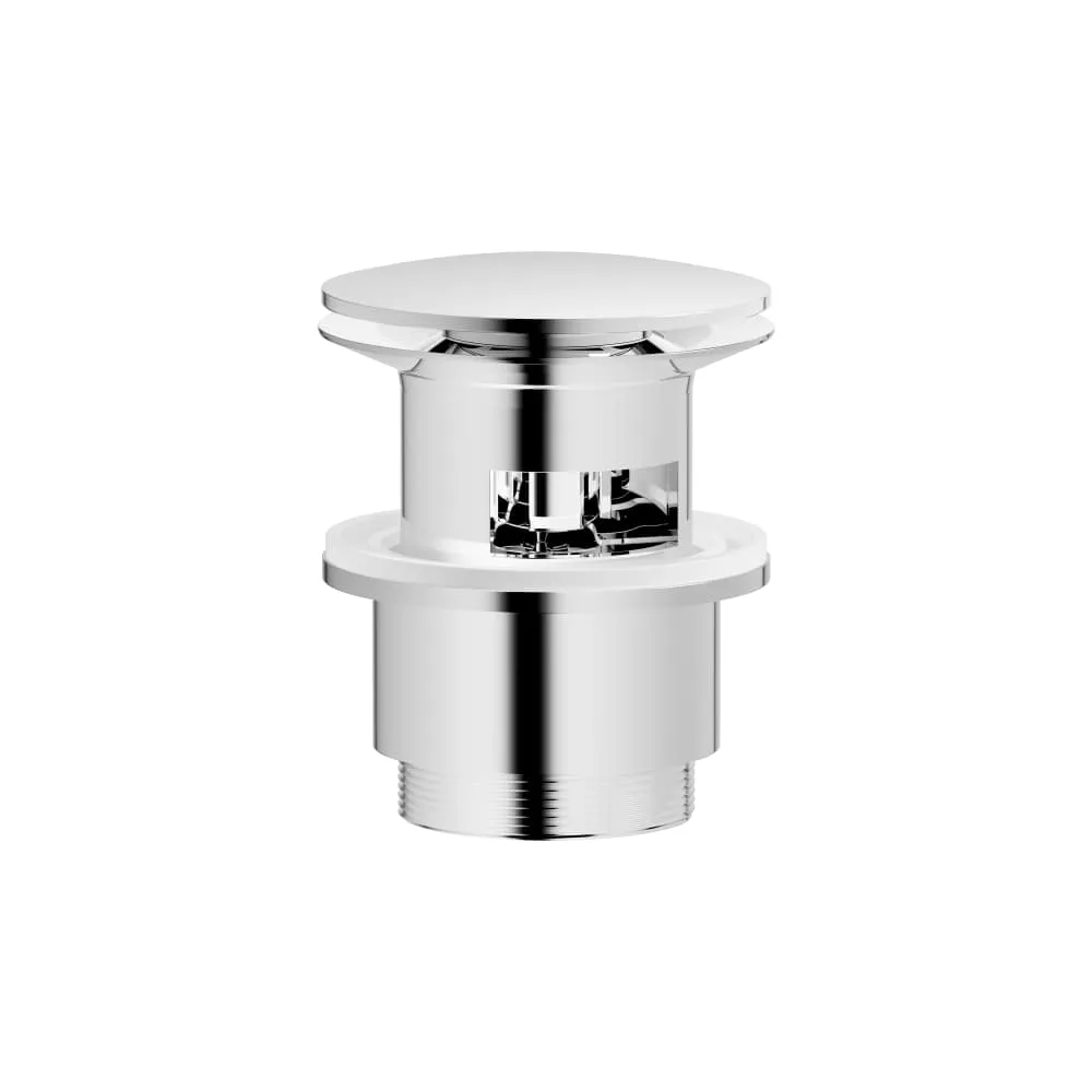 LAUFEN Schaftventil, Ø 1 1/4", Ventilkappe, 63 mm, mit Staufunktion, ein Überlauf im Becken ist erfordelich 63 x 63 x 109 mm #H591LA10040001 - 004 - Verchromt