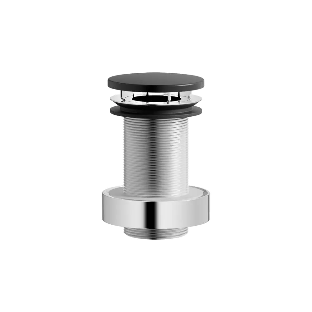 LAUFEN Schaftventil, Ø 1 1/4", Ventilkappe, 63 mm, permanent geöffnet, für Becken ohne Überlauf 63 x 63 x 100 mm #H591LA27160001 - 716 - Schwarz matt
