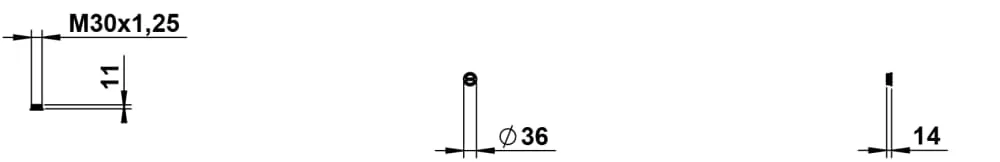 LAUFEN Überlaufrosette, 36 mm 36 x 14 x 36 mm #H590LA24500001 - 450 - Schwarz matt