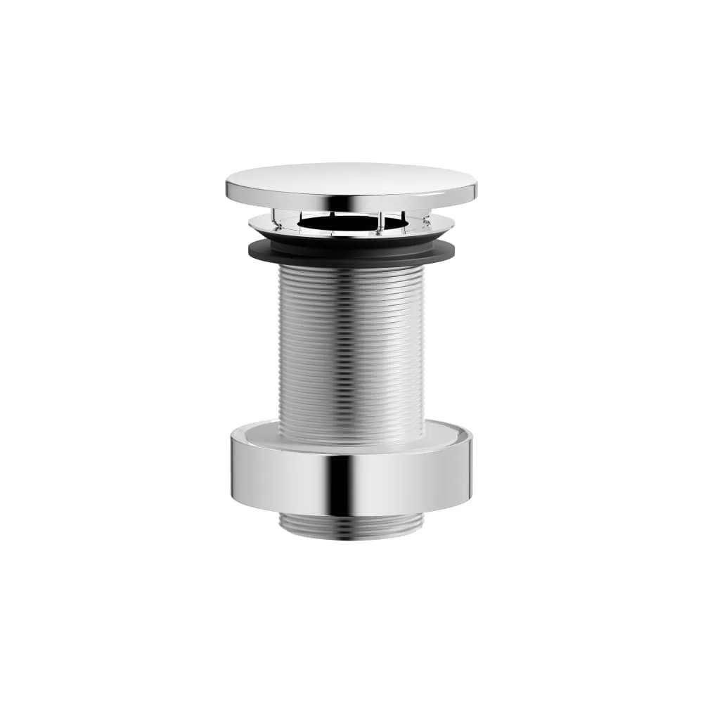 LAUFEN Schaftventil, Ø 1 1/4", Ventilkappe, 74 mm, permanent geöffnet, für Becken ohne Überlauf 74 x 74 x 100 mm #H591LA30040001 - 004 - Verchromt