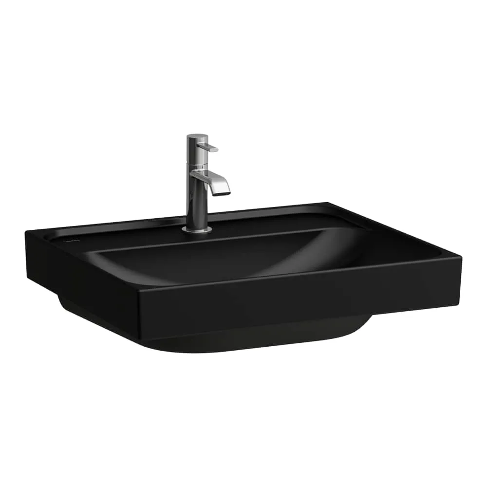 LAUFEN MEDA Aufsatzwaschtisch, wandgebunden 550 x 460 x 165 mm #H8161127161111 - 716 - Schwarz matt