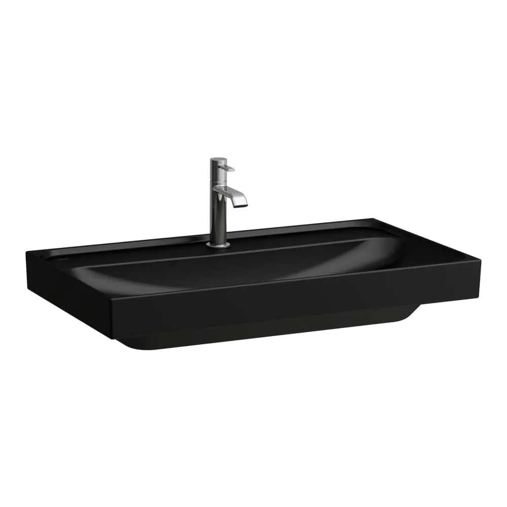 LAUFEN MEDA Waschtisch 800 x 460 x 80 mm #H8101177161111 - 716 - Schwarz matt
