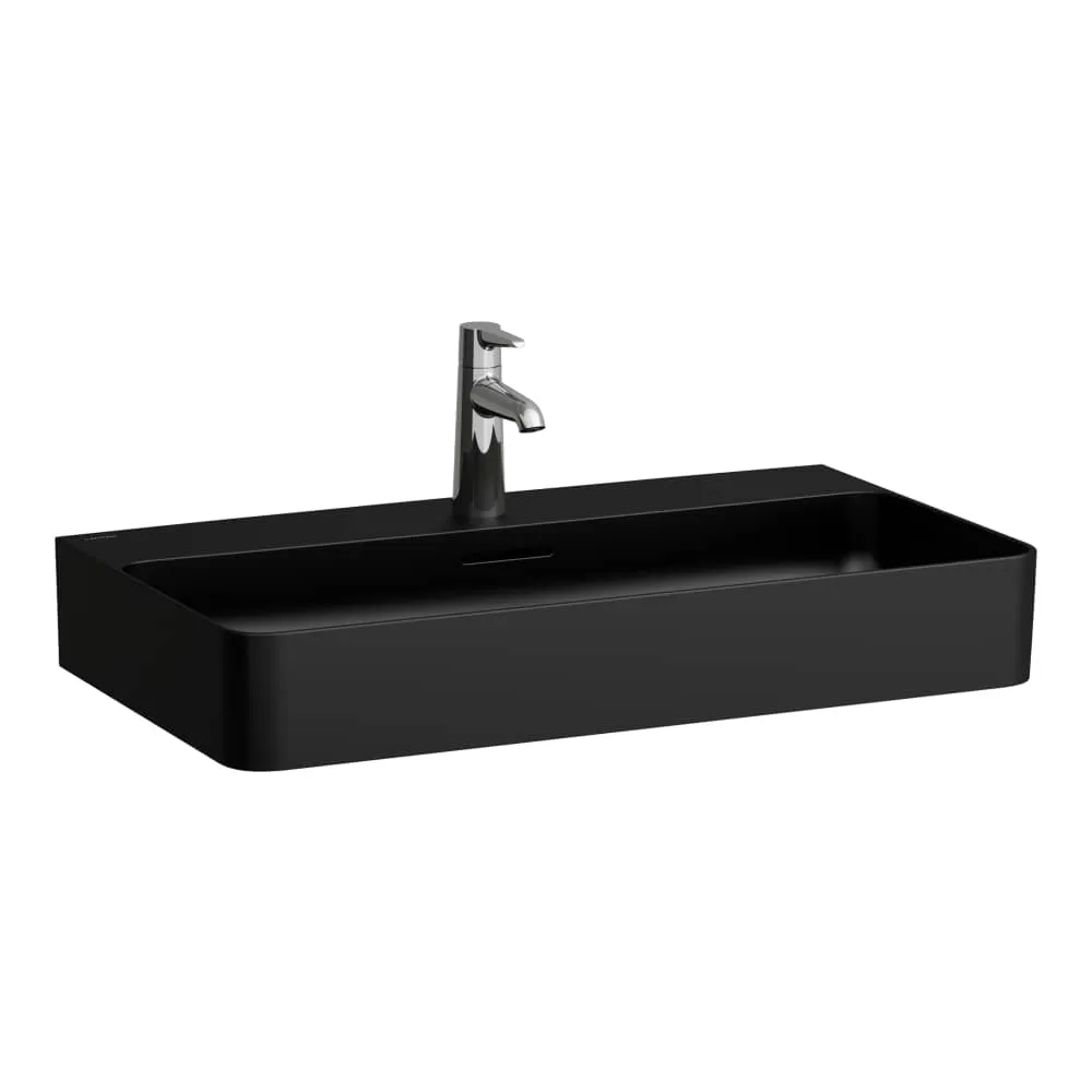 LAUFEN VAL Waschtisch 750 x 420 x 115 mm #H8102857161581 - 716 - Schwarz matt