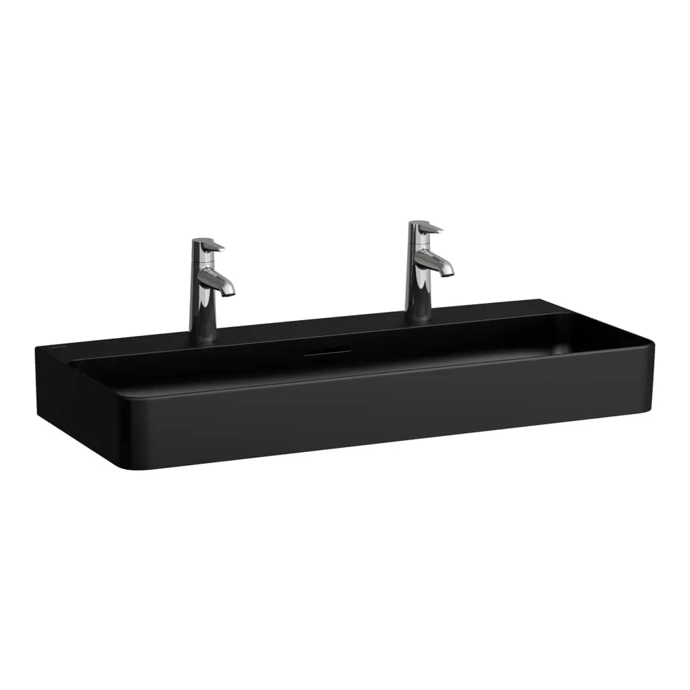 LAUFEN VAL Waschtisch 950 x 420 x 115 mm #H8102877161581 - 716 - Schwarz matt