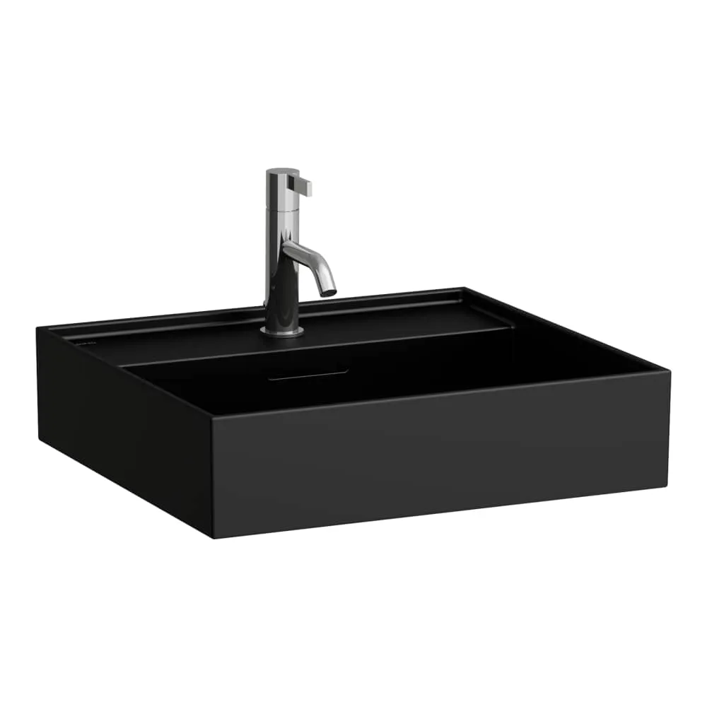 LAUFEN Kartell LAUFEN Aufsatzwaschtisch, wandgebunden 500 x 460 x 120 mm #H8163327161041 - 716 - Schwarz matt