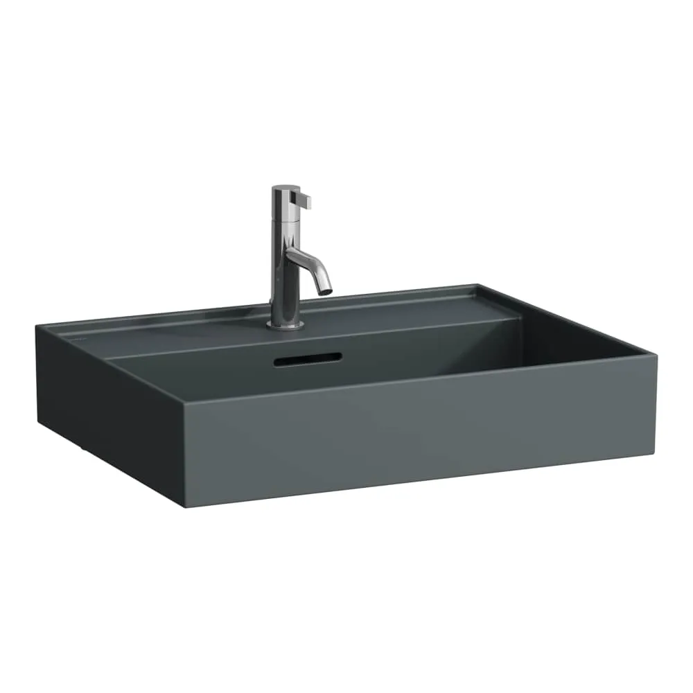 LAUFEN Kartell LAUFEN Waschtisch 600 x 460 x 145 mm #H8103337581041 - 758 - Graphit matt