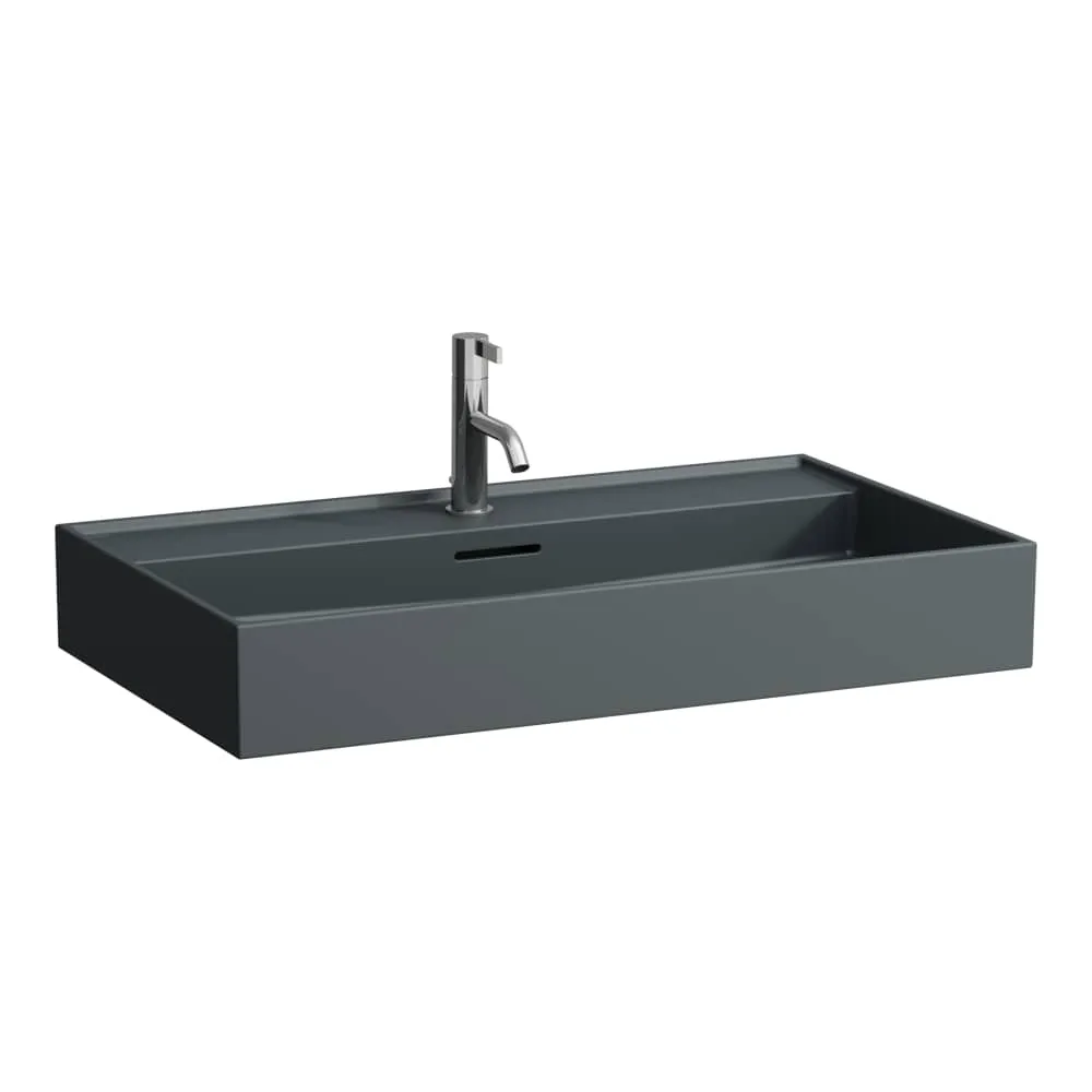 LAUFEN Kartell LAUFEN Waschtisch 800 x 460 x 120 mm #H8103367581041 - 758 - Graphit matt