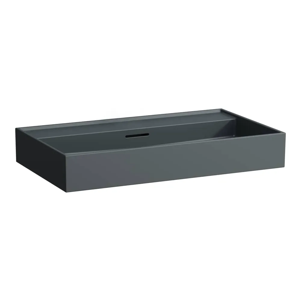 LAUFEN Kartell LAUFEN Waschtisch 800 x 460 x 120 mm #H8103367581091 - 758 - Graphit matt