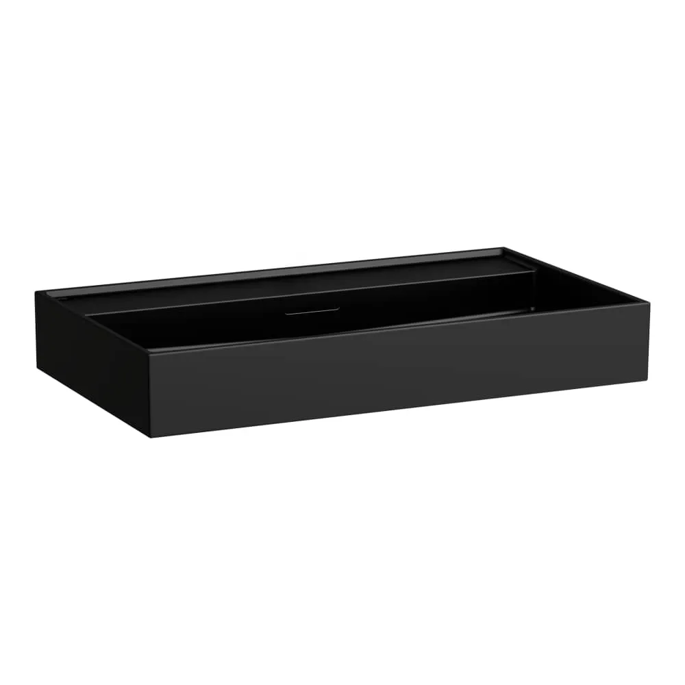 LAUFEN Kartell LAUFEN Waschtisch 800 x 460 x 120 mm #H8103367161091 - 716 - Schwarz matt