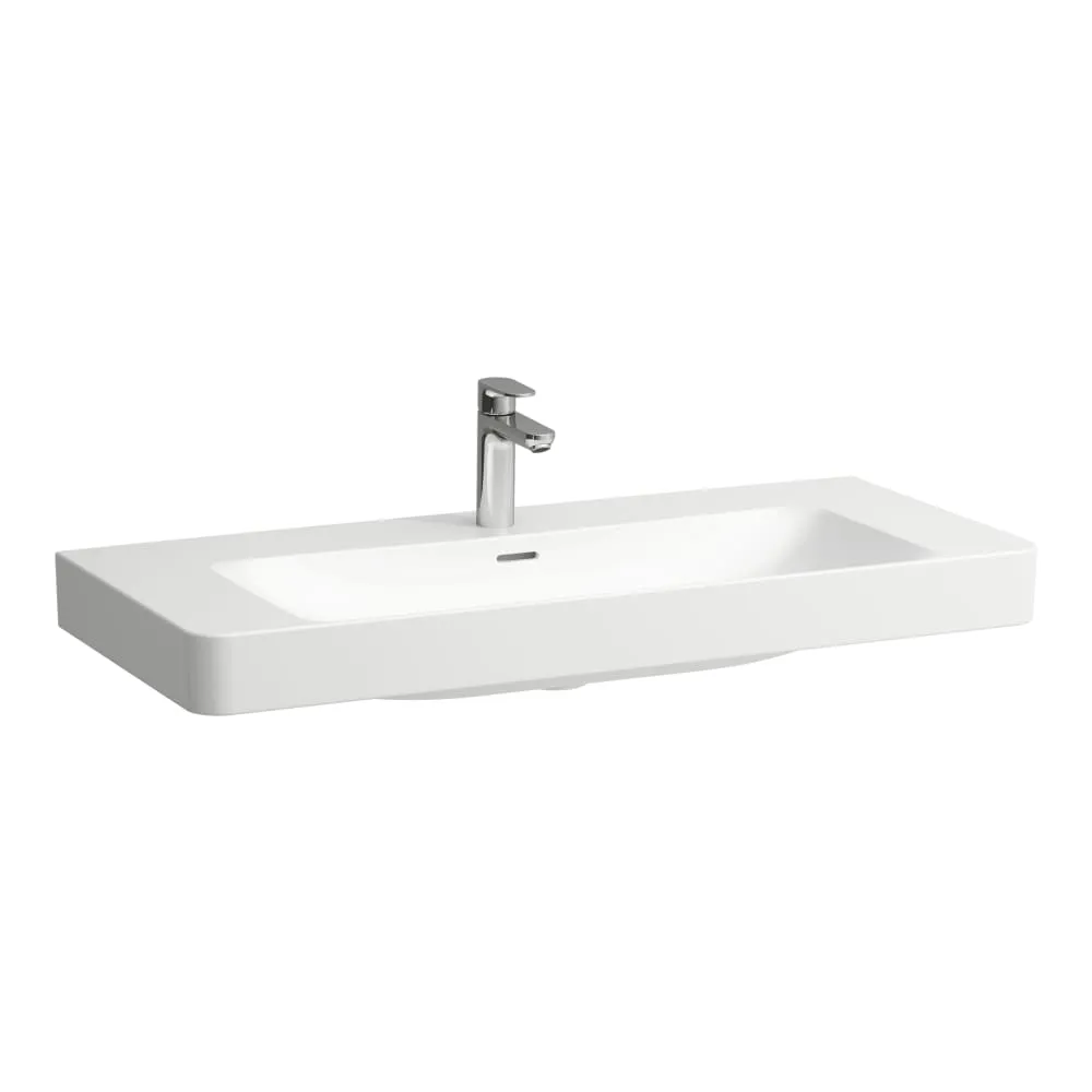 LAUFEN PRO X Waschtisch, Ablage rechts und links 1050 x 465 x 160 mm #H8108694001111 - 400 - Weiẞ LCC (LAUFEN Clean Coat)
