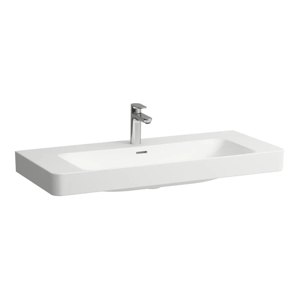 LAUFEN PRO X Waschtisch, Ablage rechts und links 1050 x 465 x 160 mm #H8108697571111 - 757 - Weiß matt