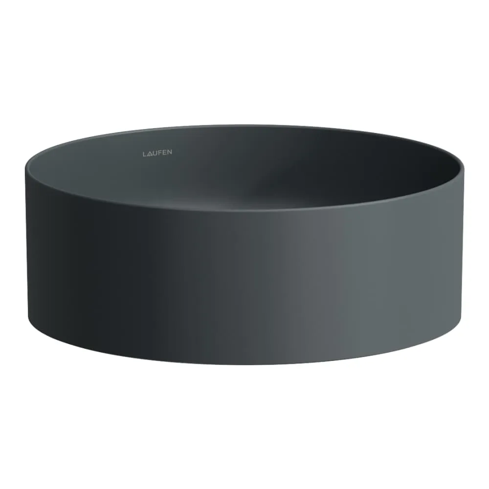 LAUFEN LIVING Waschtisch-Schale, rund 380 x 380 x 130 mm #H8114357581121 - 758 - Graphit matt